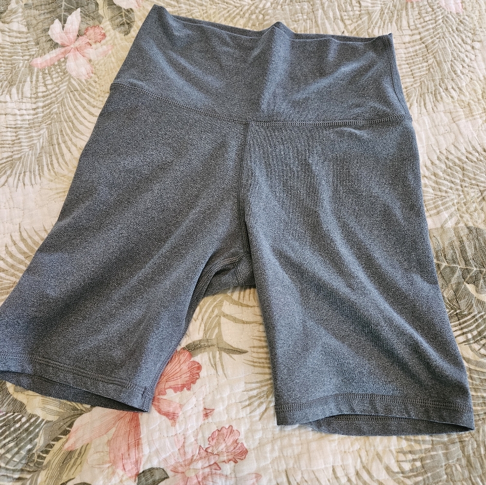 Aerie Women's Charcoal Green Bike Shorts